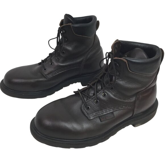 Red Wing Shoes 606 SuperSole Waterproof Mens 11.5 Oil & Slip Resistant Leather W - Picture 1 of 12